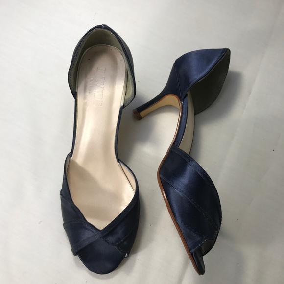 navy bridesmaid shoes